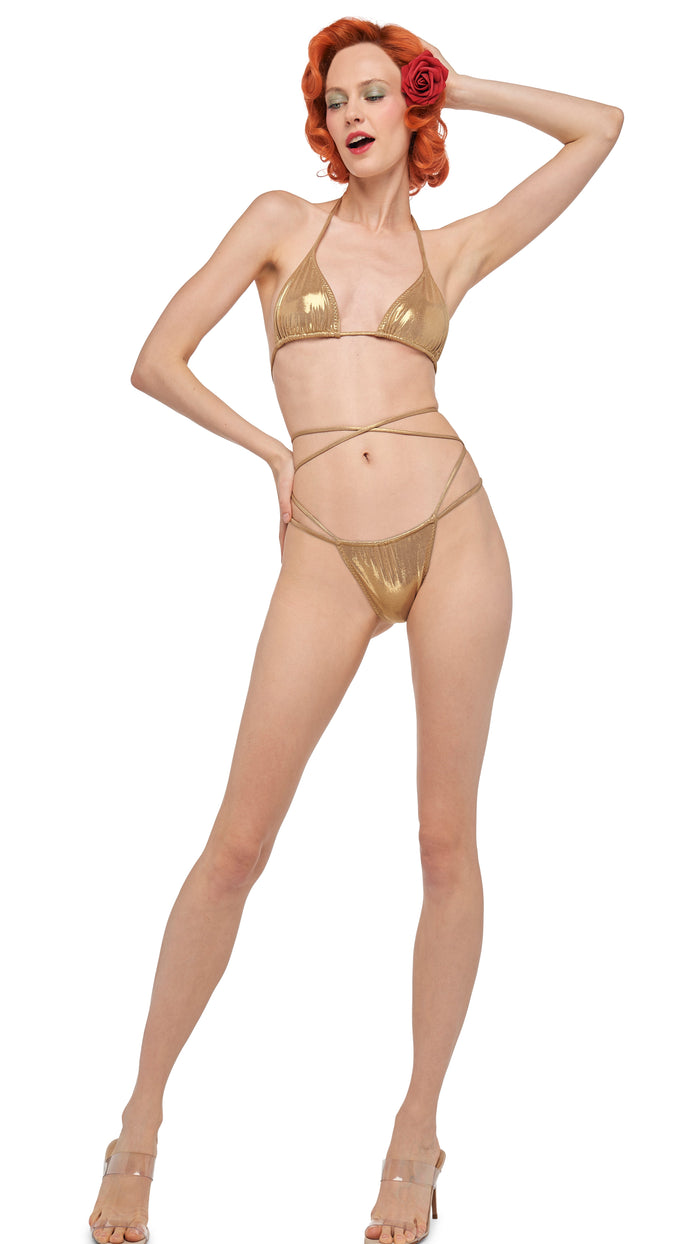 norma kamali CRISS CROSS BRA / BOTTOM