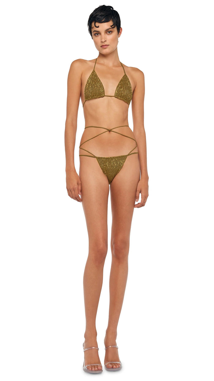 norma kamali CRISS CROSS BRA + BOTTOM