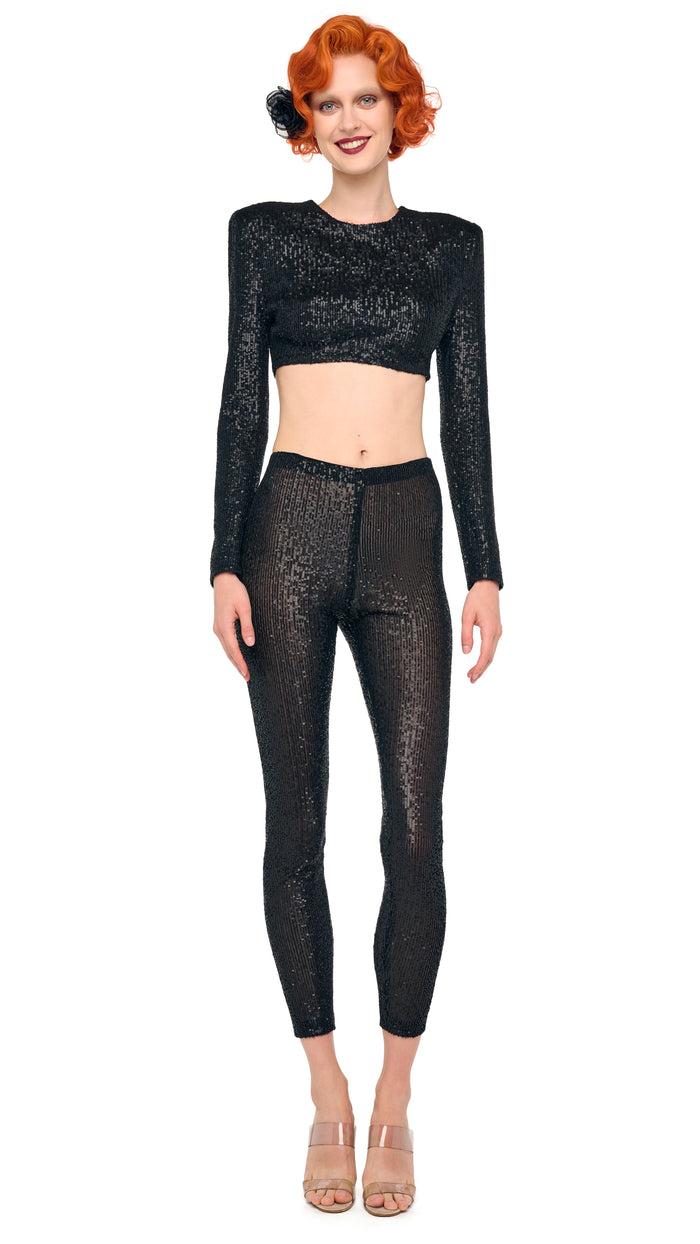 norma kamali CROPPED LEGGING W/O WAISTBAND