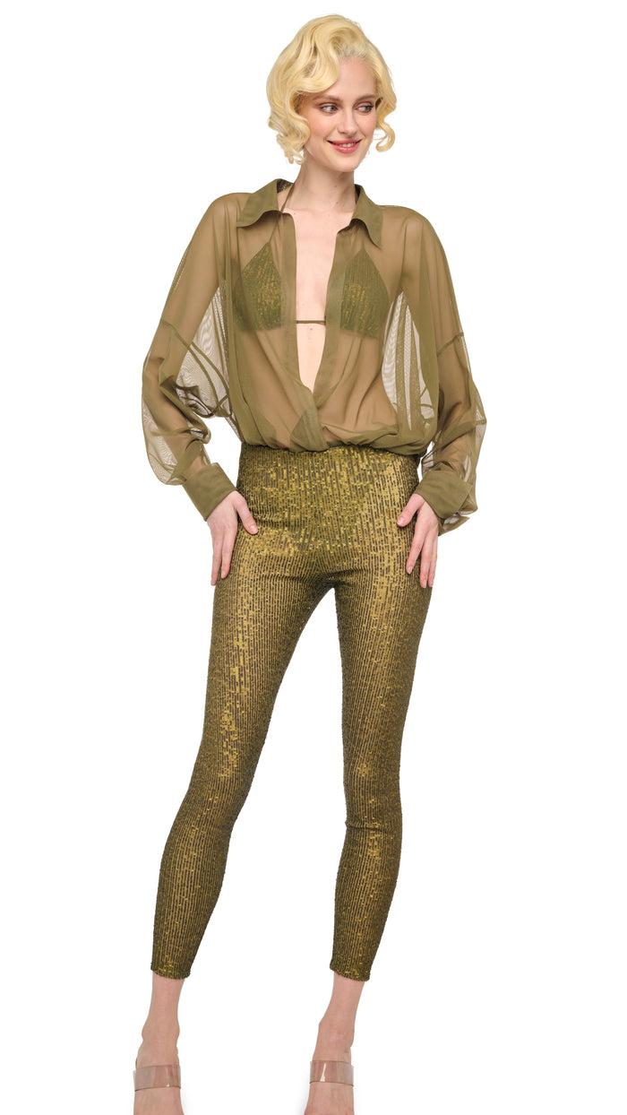 norma kamali CROPPED LEGGING W/O WAISTBAND