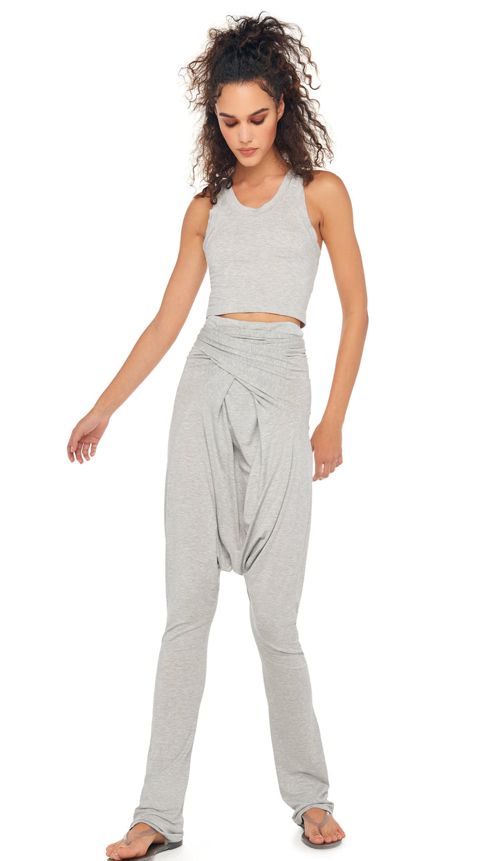 Norma Kamali CROPPED RACER TEE