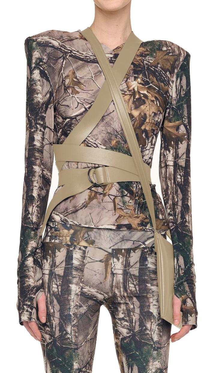 norma kamali CROSSOVER SHOULDER BAG SMALL