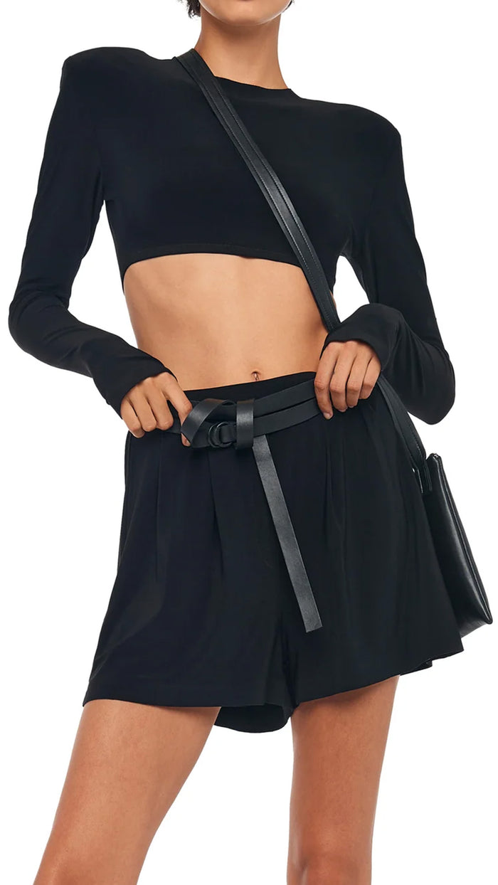 Norma Kamali CROSSOVER SHOULDER BAG SMALL