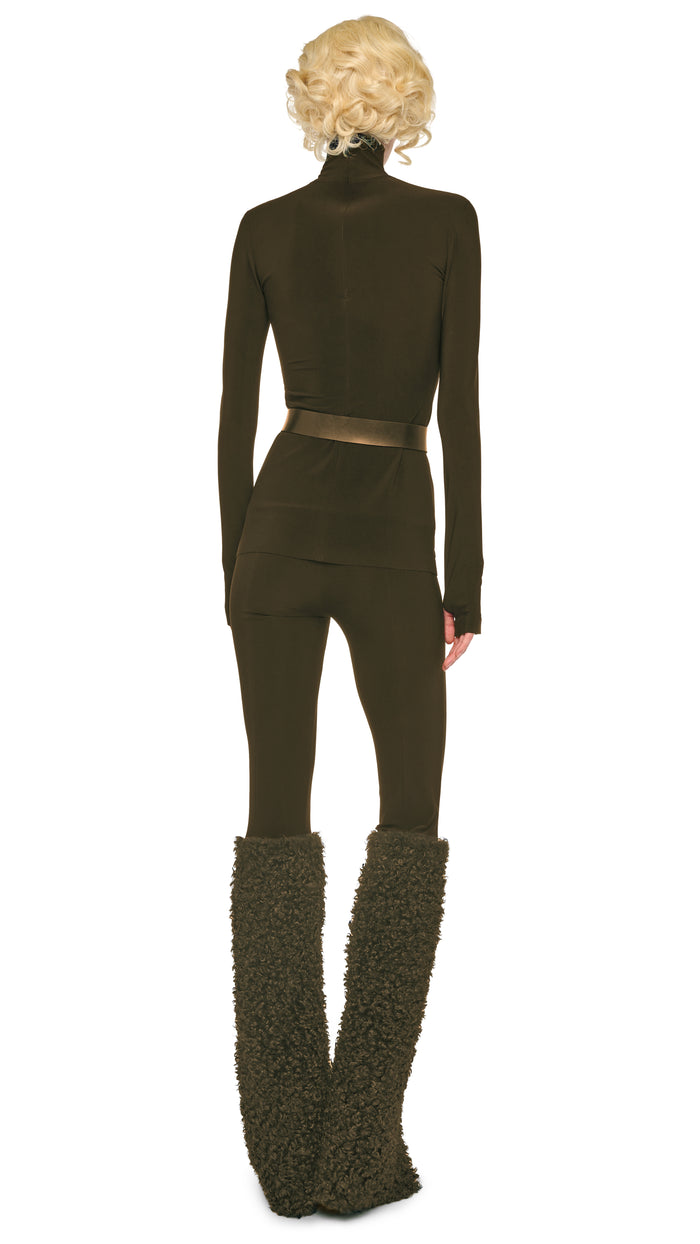 Norma Kamali CURLY SPAT LEGGING