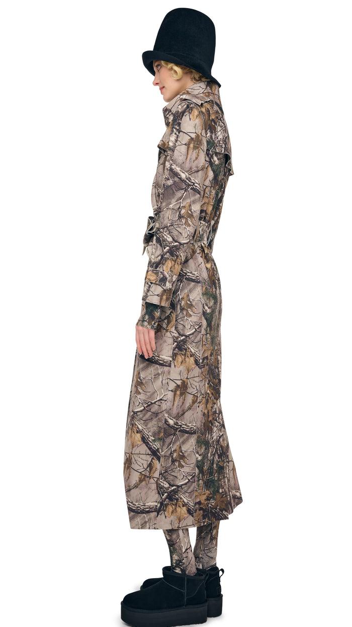 Norma Kamali DOUBLE BREASTED TRENCH