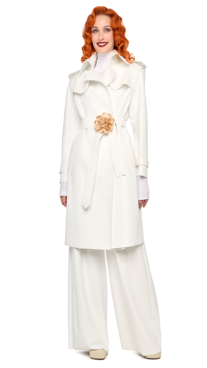 norma kamali DOUBLE BREASTED TRENCH