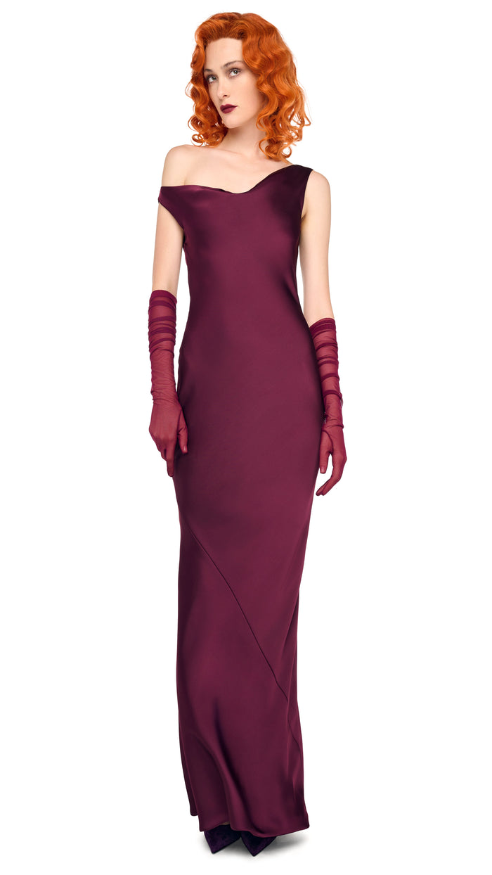 norma kamali DROP SHOULDER MARIA GOWN
