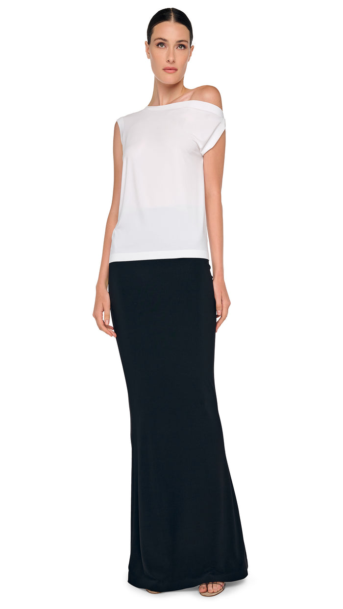 norma kamali DROP SHOULDER TOP