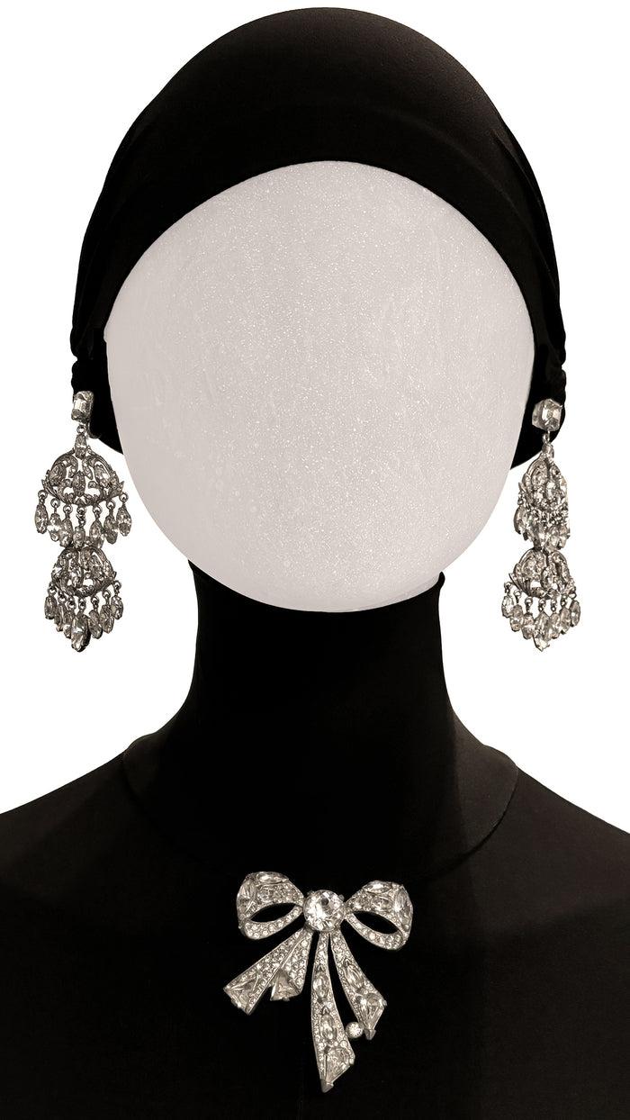 Norma Kamali EISENBERG STONE BOW BROOCH