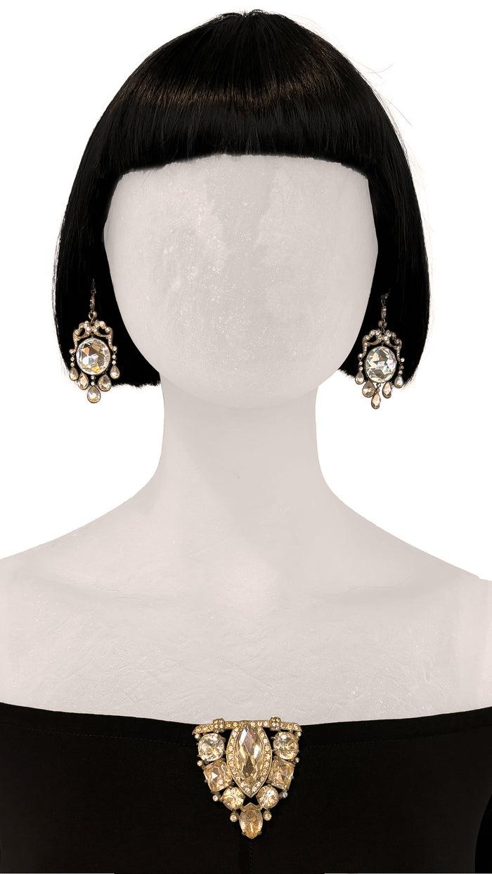 Norma Kamali EISENBERG STONE EARRINGS