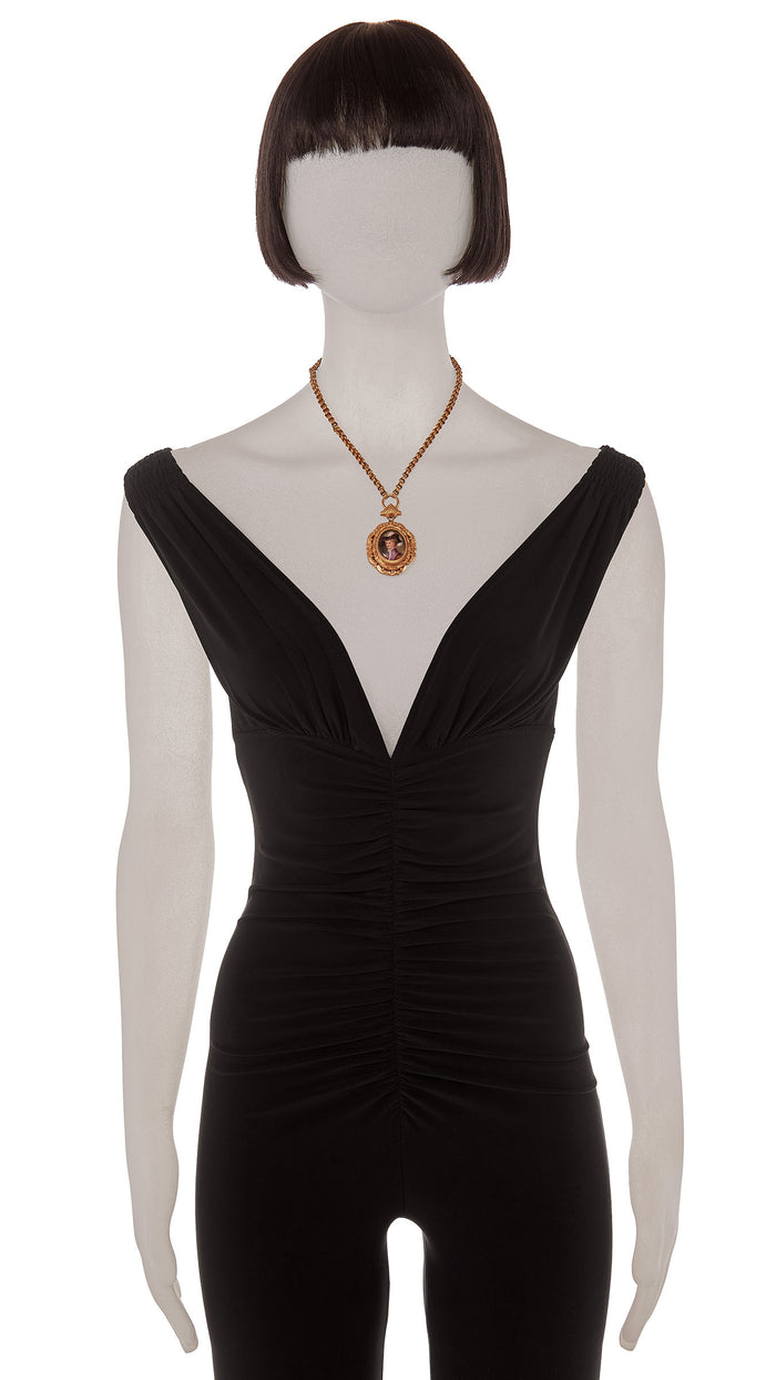 norma kamali FACE PENDANT NECKLACE