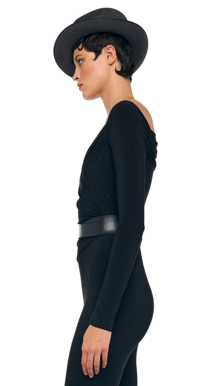 Norma Kamali FADACHY CLASSIC FEDORA HAT