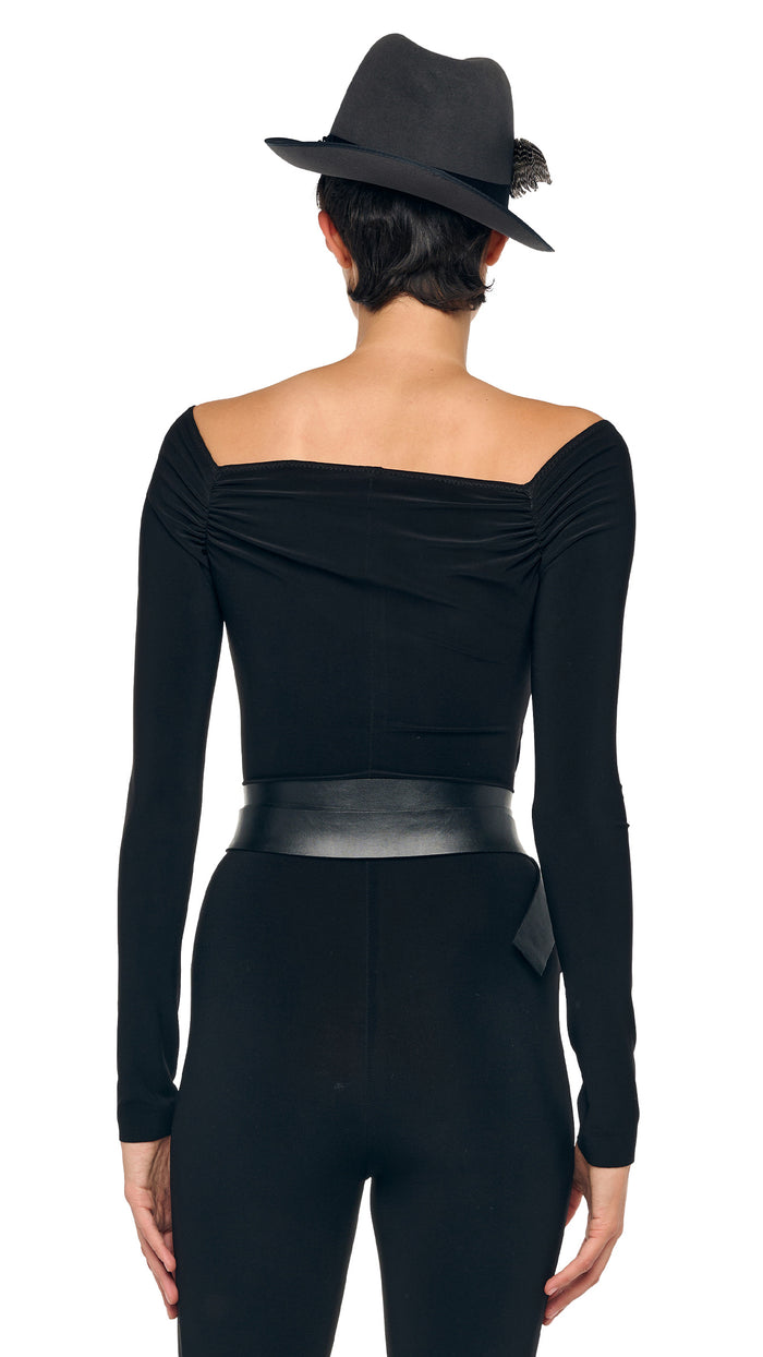 Norma Kamali FADACHY CLASSIC FEDORA HAT