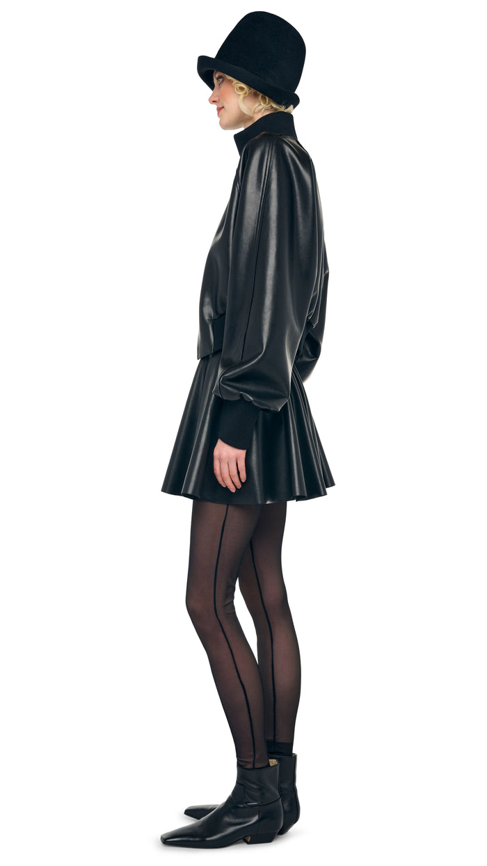 Norma Kamali FLARED MINI SKIRT