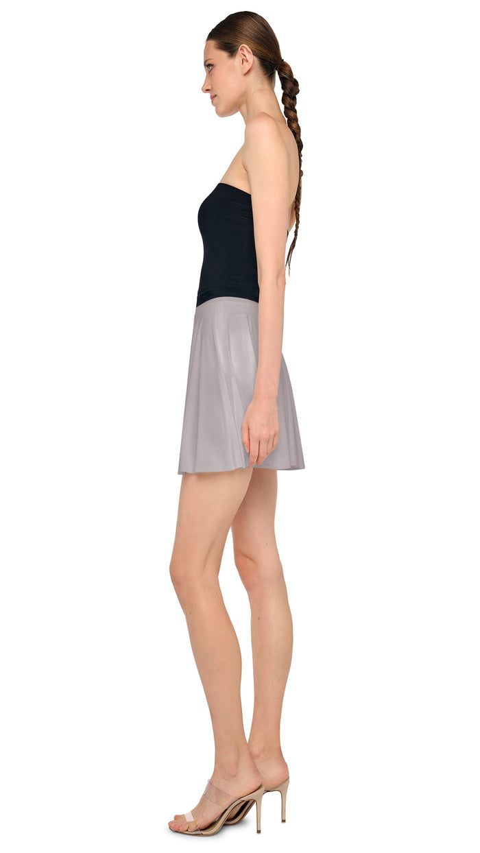 Norma Kamali FLARED MINI SKIRT