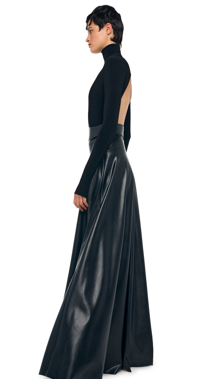 Norma Kamali FLARED SKIRT TO FLOOR