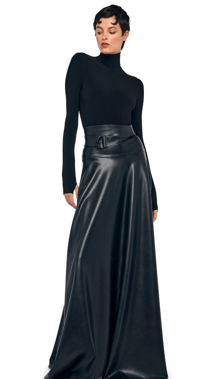 Norma Kamali FLARED SKIRT TO FLOOR