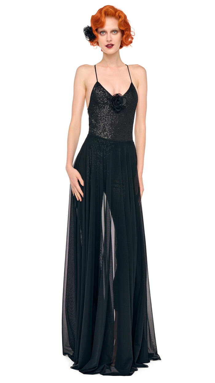 norma kamali FLARED SKIRT TO FLOOR