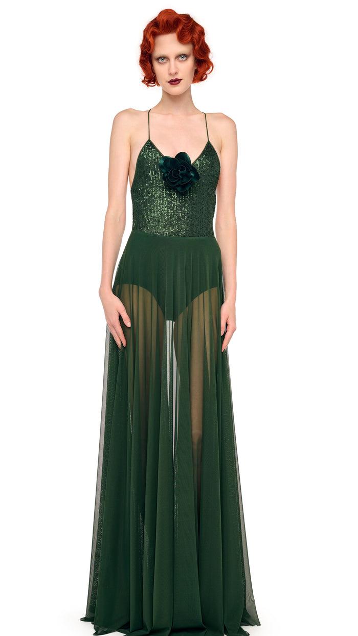 norma kamali FLARED SKIRT TO FLOOR