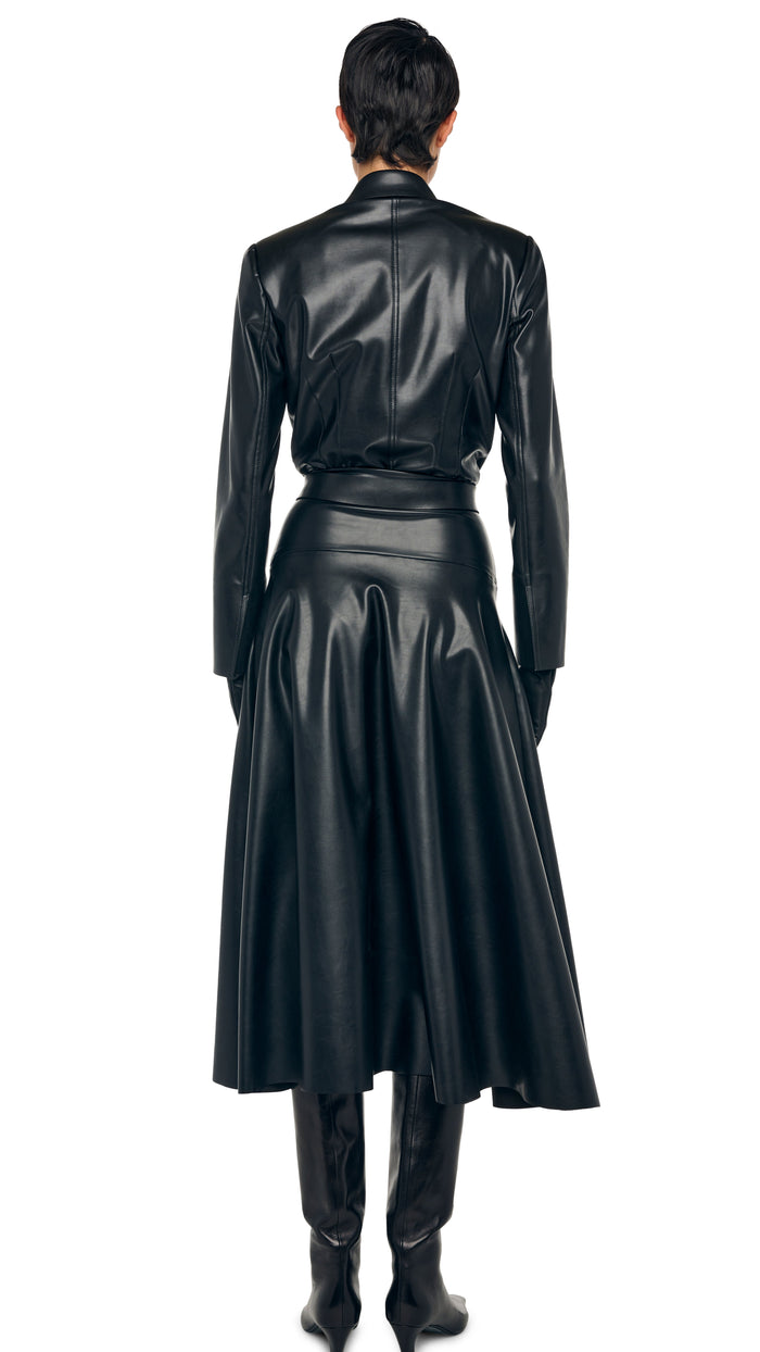 Norma Kamali FLARED SKIRT TO MIDCALF