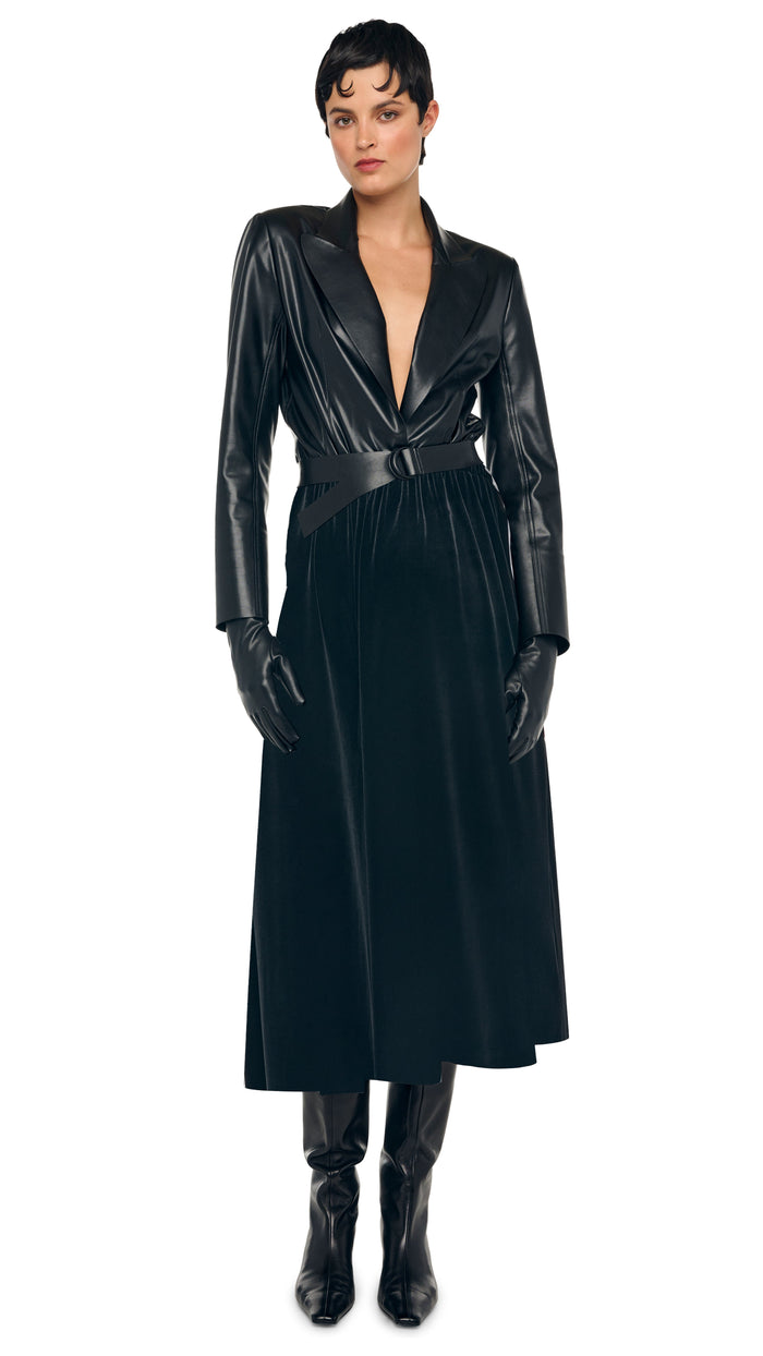 norma kamali FLARED SKIRT TO MIDCALF