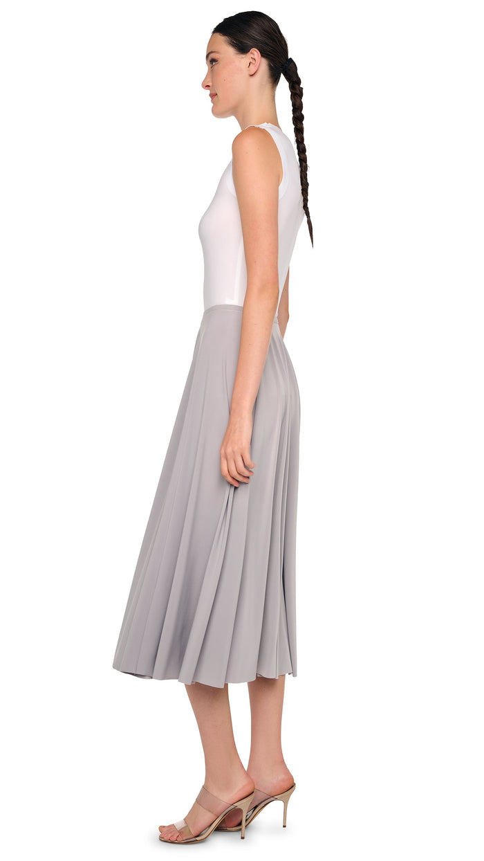 Norma Kamali FLARED SKIRT TO MIDCALF