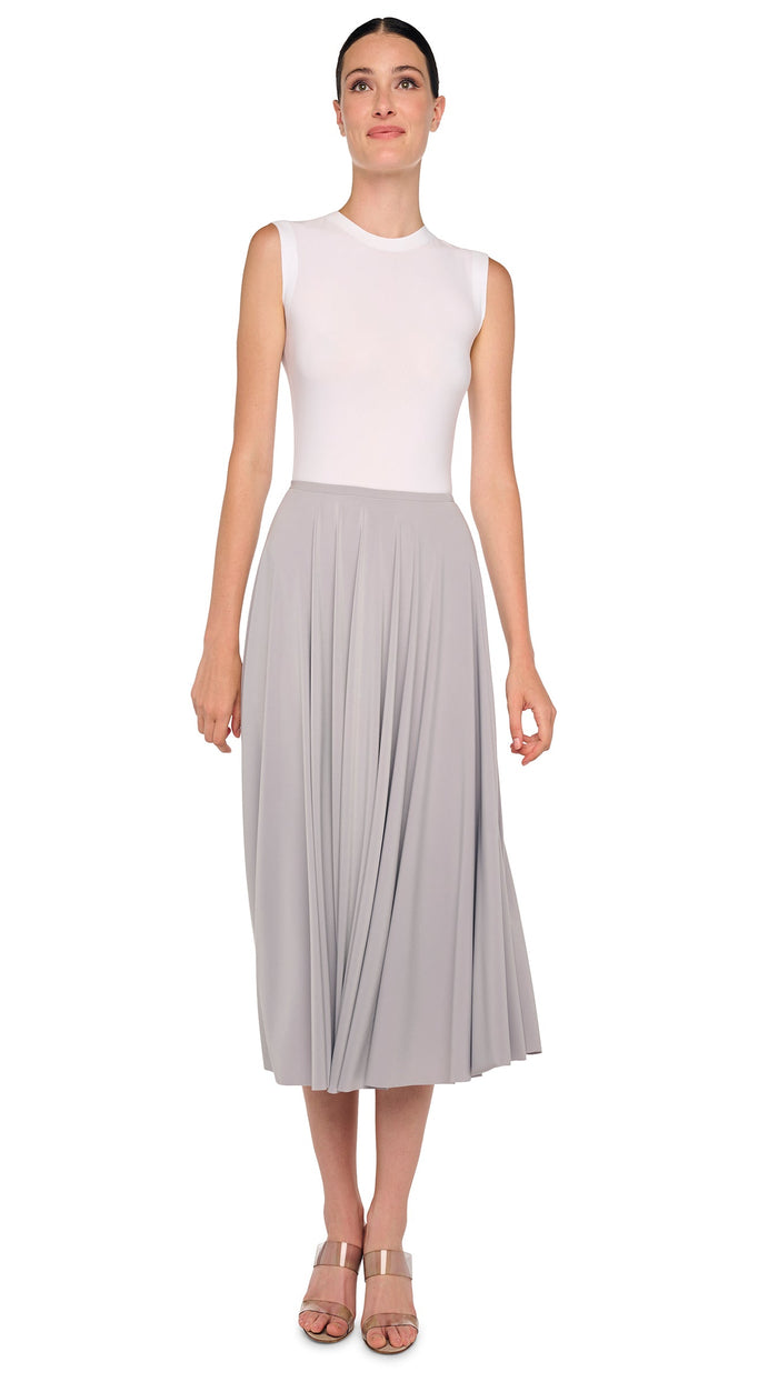 norma kamali FLARED SKIRT TO MIDCALF