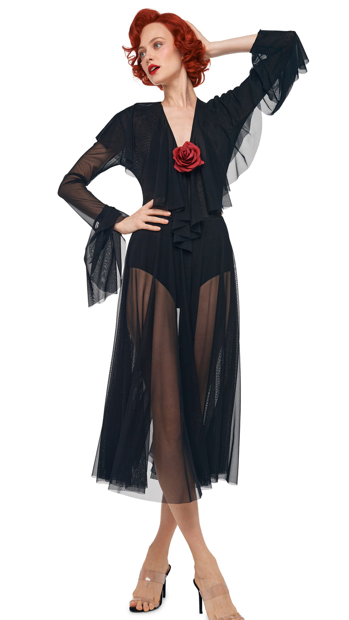 norma kamali FLARED SKIRT TO MIDCALF W/ PANTY