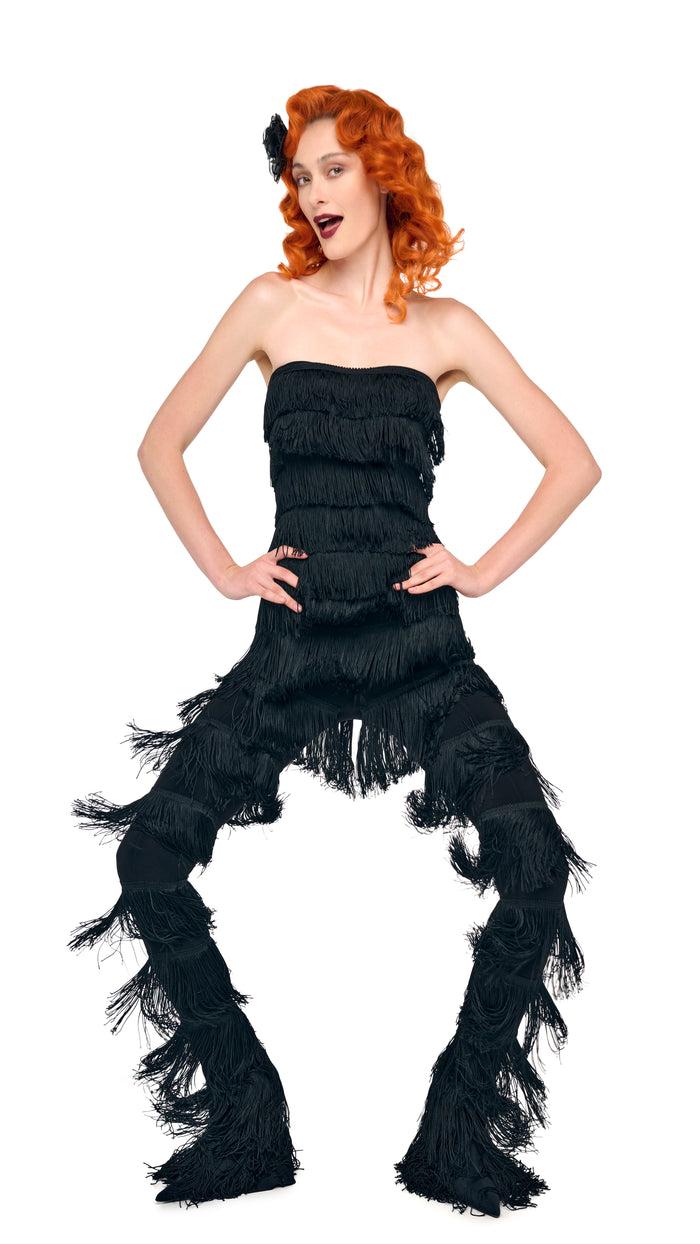 Norma Kamali FRINGE SPAT LEGGING