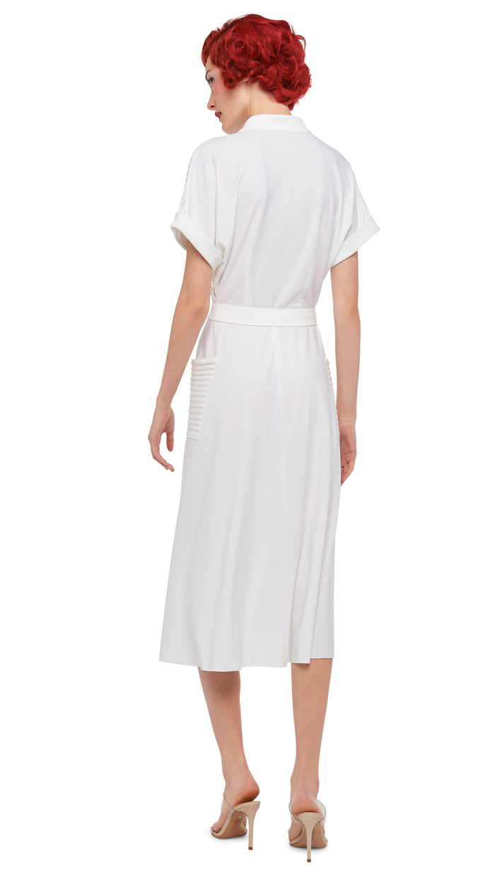 Norma Kamali GERALYN SHORT SLEEVE DRESS