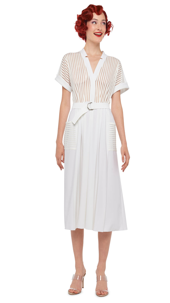 norma kamali GERALYN SHORT SLEEVE DRESS
