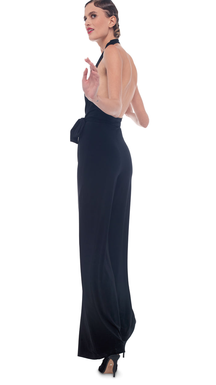 Norma Kamali HALTER WRAP JUMPSUIT