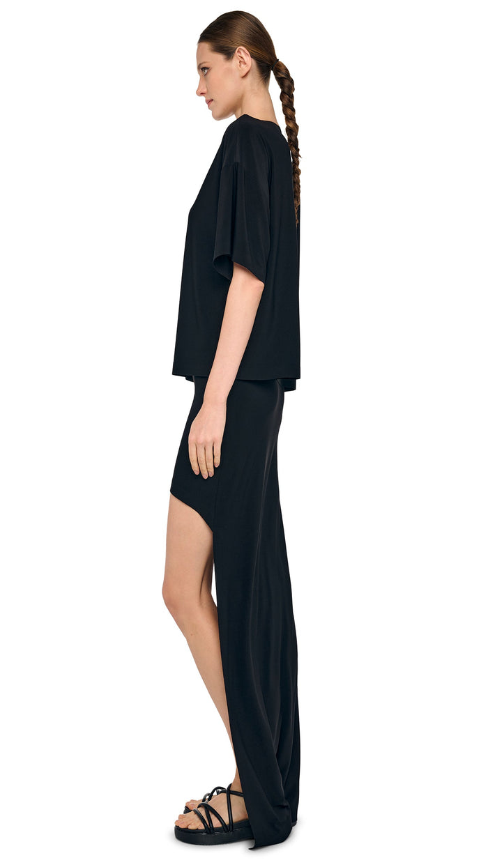 Norma Kamali HI LOW SKIRT