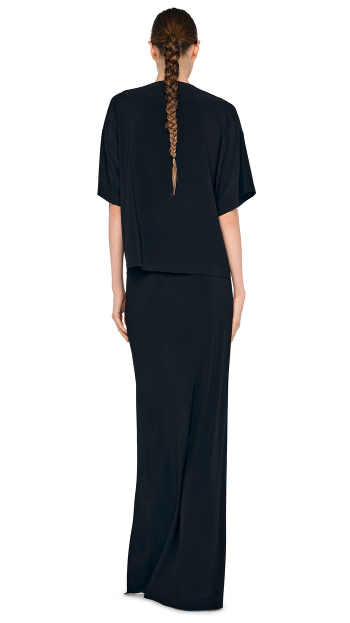 Norma Kamali HI LOW SKIRT