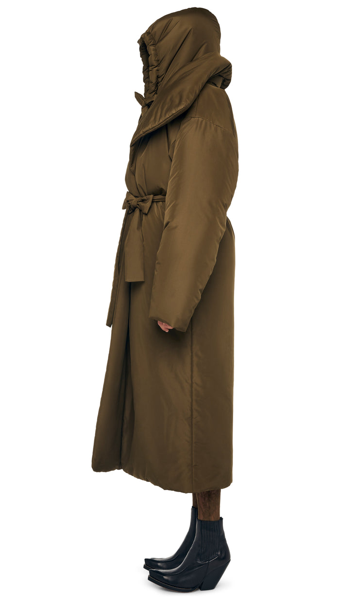 Norma Kamali HIGH COLLAR OS BF SLEEPING BAG COAT