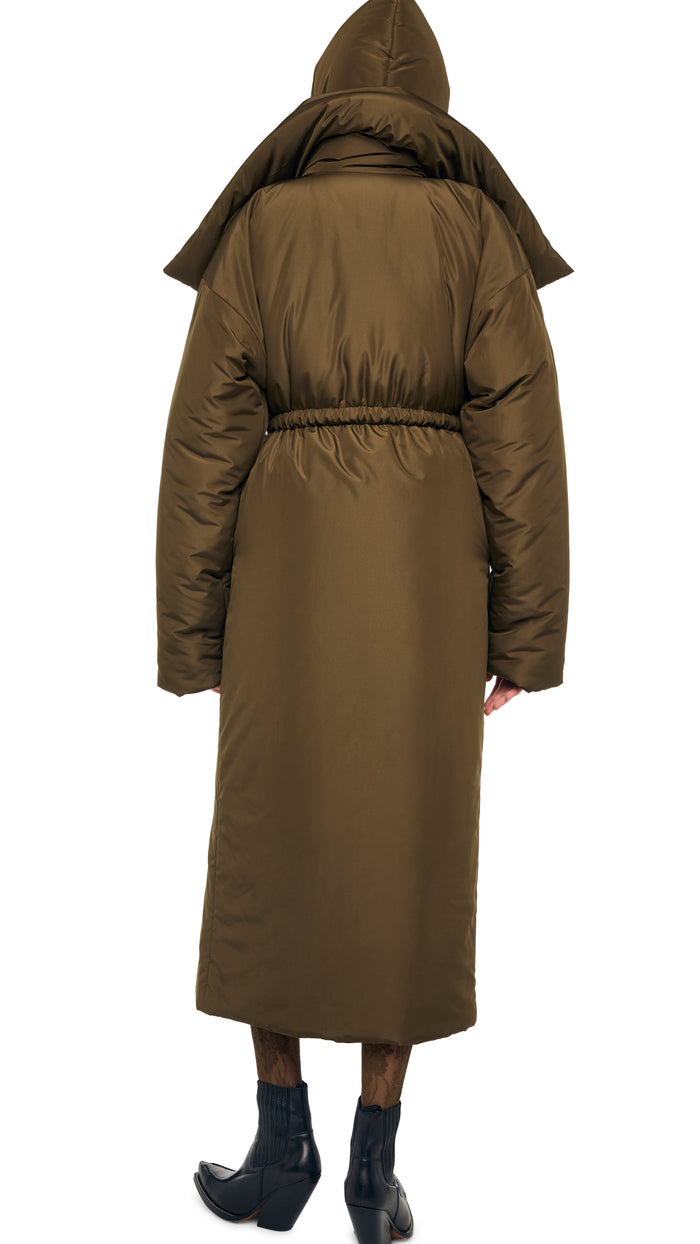 Norma Kamali HIGH COLLAR OS BF SLEEPING BAG COAT