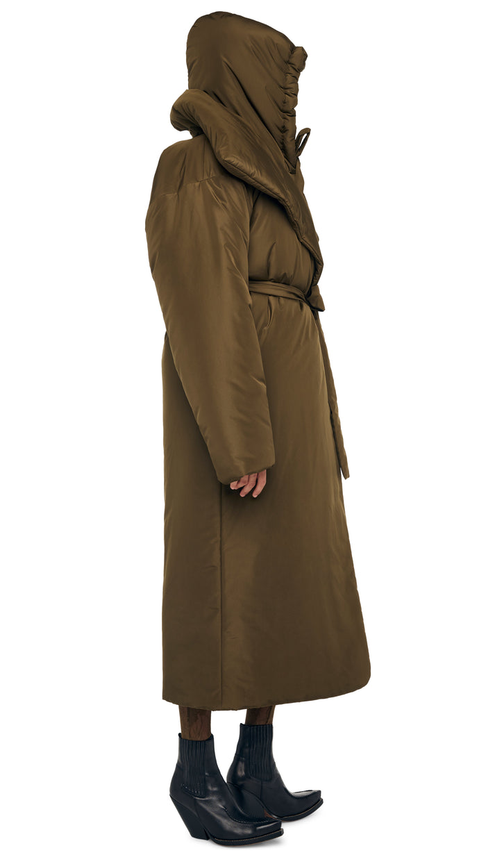 Norma Kamali HIGH COLLAR OS BF SLEEPING BAG COAT