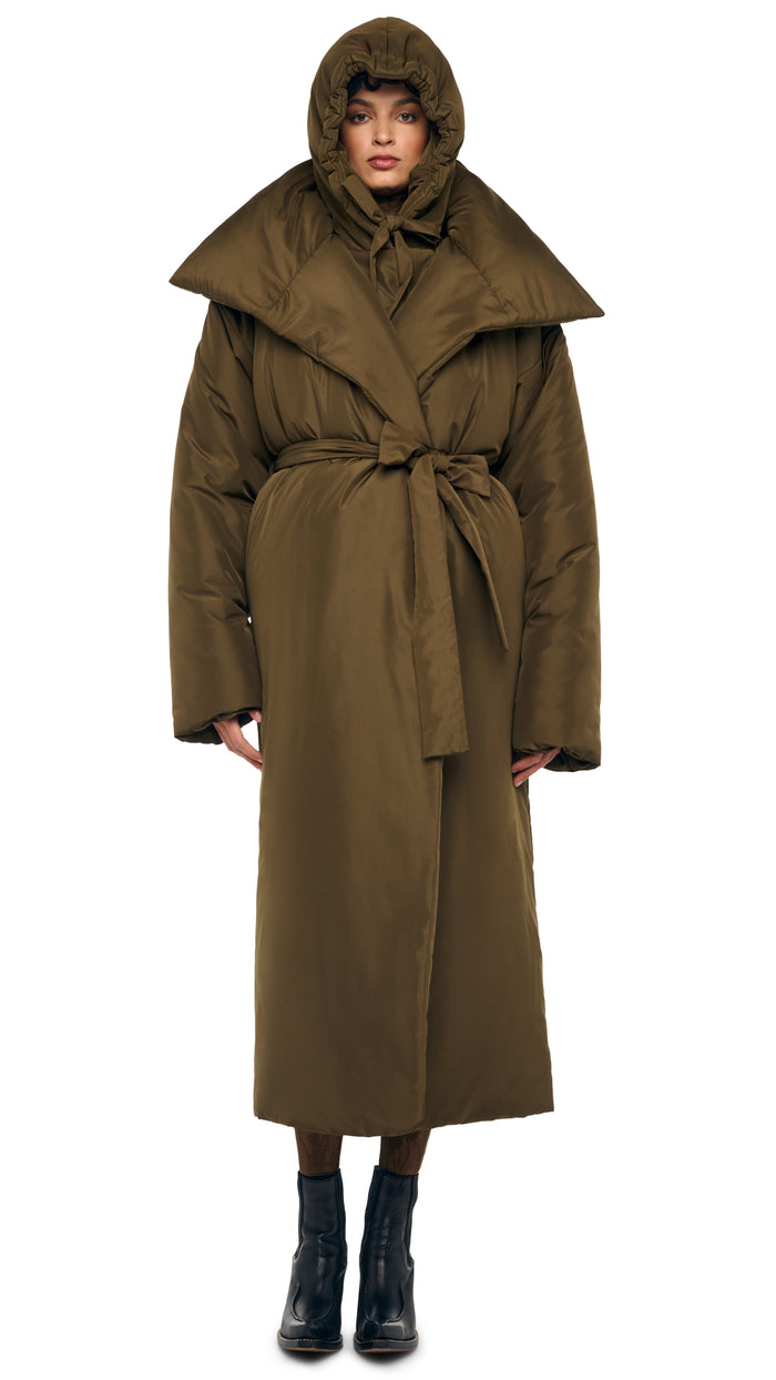 norma kamali HIGH COLLAR OS BF SLEEPING BAG COAT