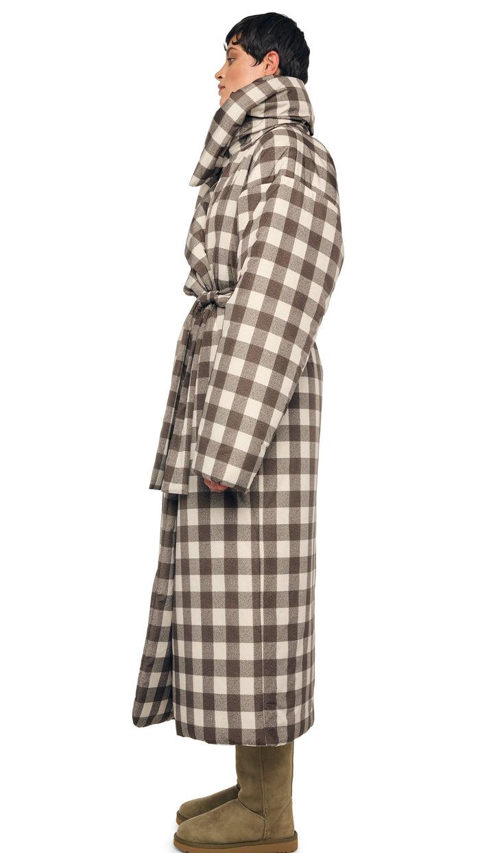 Norma Kamali HIGH COLLAR SLEEPING BAG COAT LONG