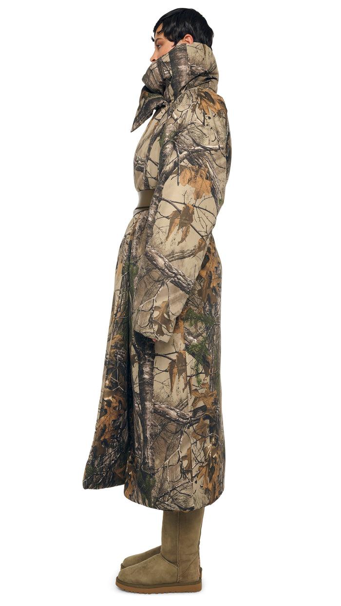 Norma Kamali HIGH COLLAR SLEEPING BAG COAT LONG