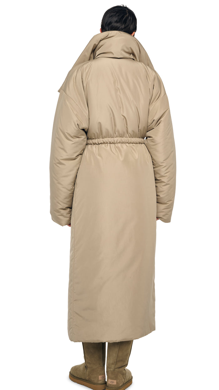 Norma Kamali HIGH COLLAR SLEEPING BAG COAT LONG