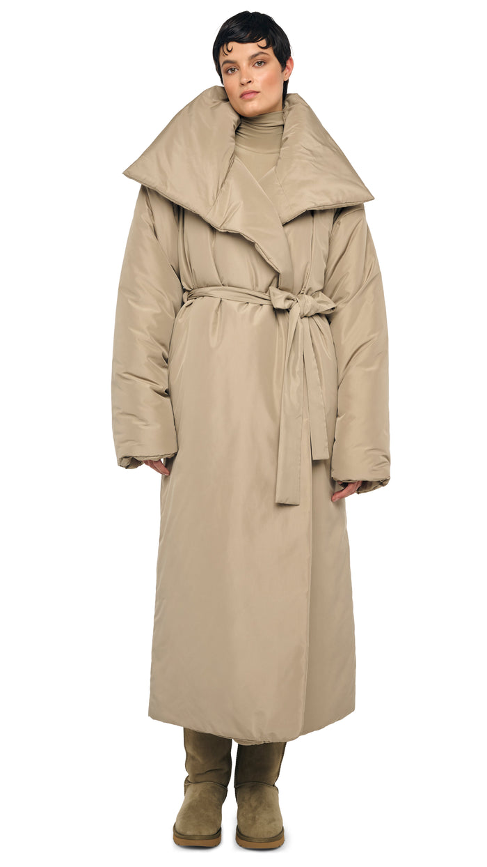 norma kamali HIGH COLLAR SLEEPING BAG COAT LONG