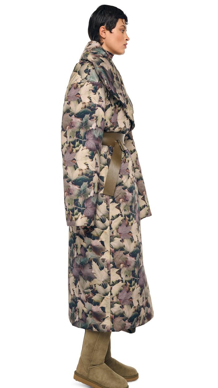 Norma Kamali HIGH COLLAR SLEEPING BAG COAT LONG