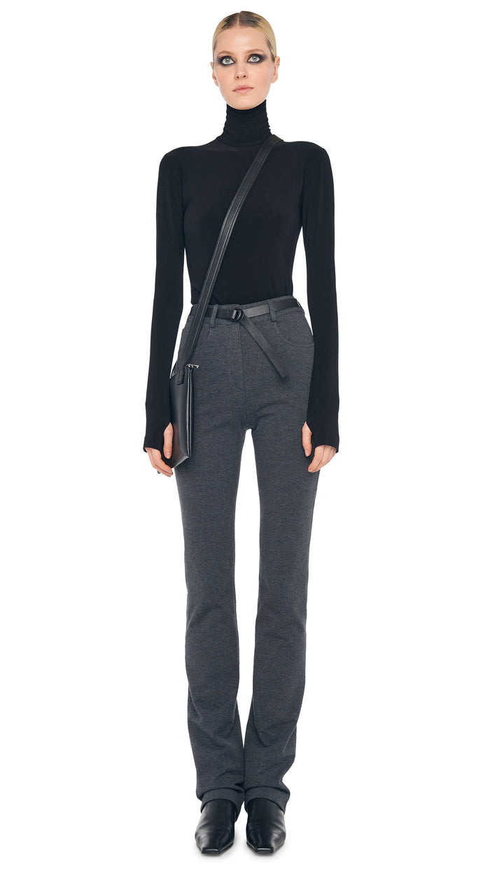 Norma Kamali HIGH WAIST BOOT LEG JEAN