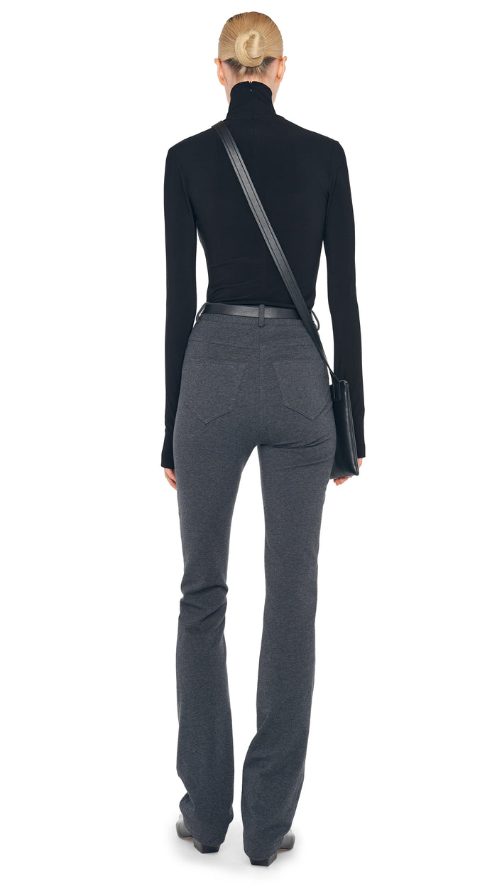 Norma Kamali HIGH WAIST BOOT LEG JEAN