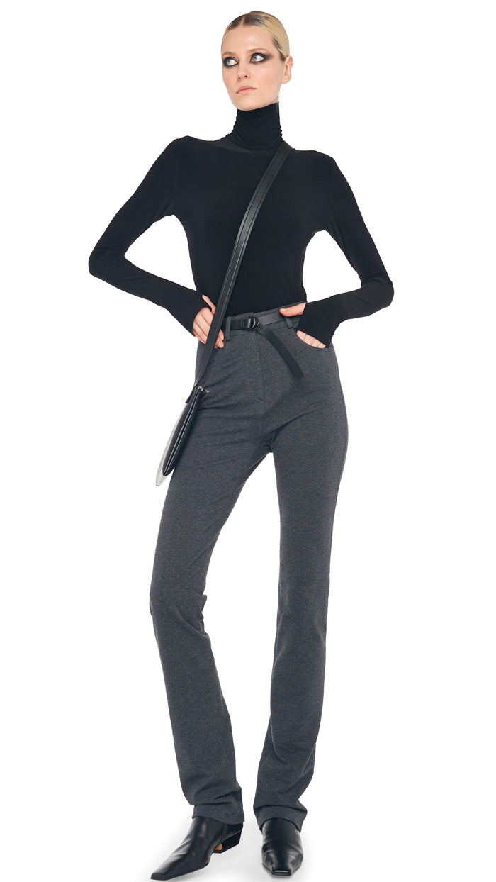 norma kamali HIGH WAIST BOOT LEG JEAN