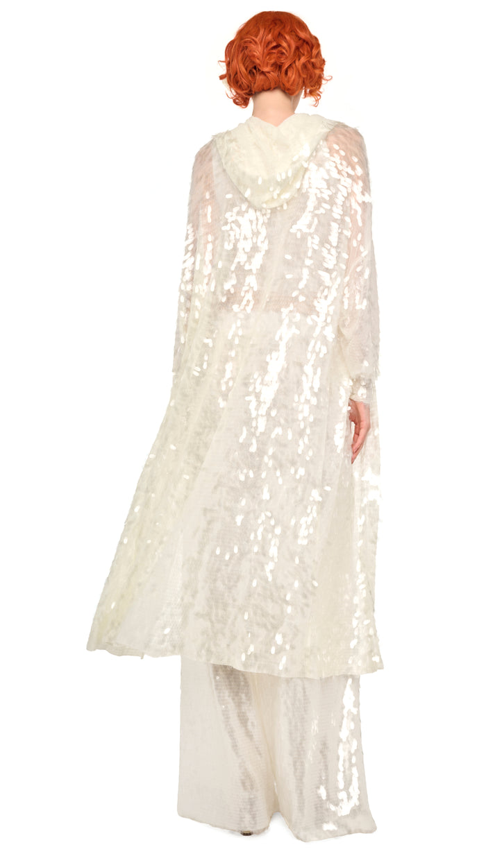 Norma Kamali HOODED ROBE TO KNEE