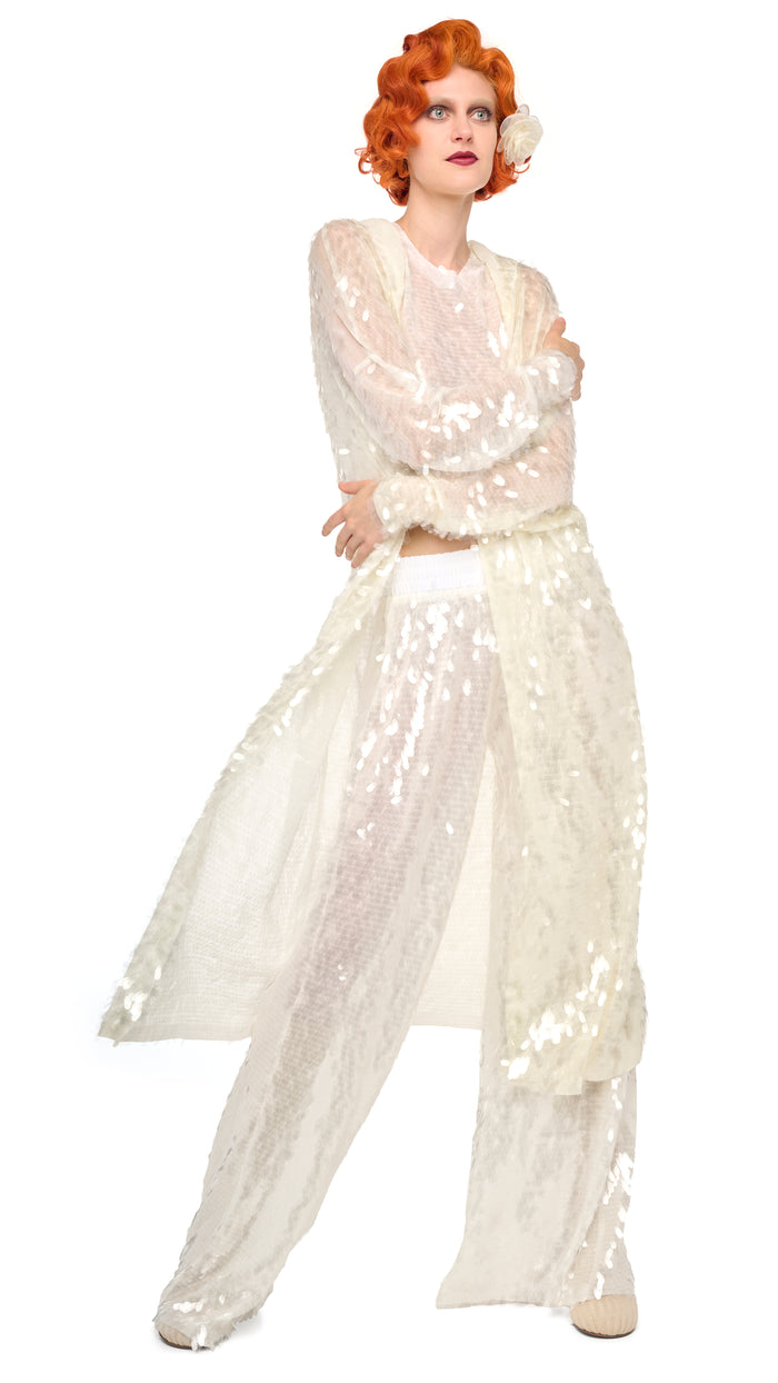 Norma Kamali HOODED ROBE TO KNEE