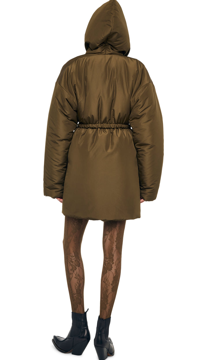 Norma Kamali HOODED SLEEPING BAG COAT TO KNEE