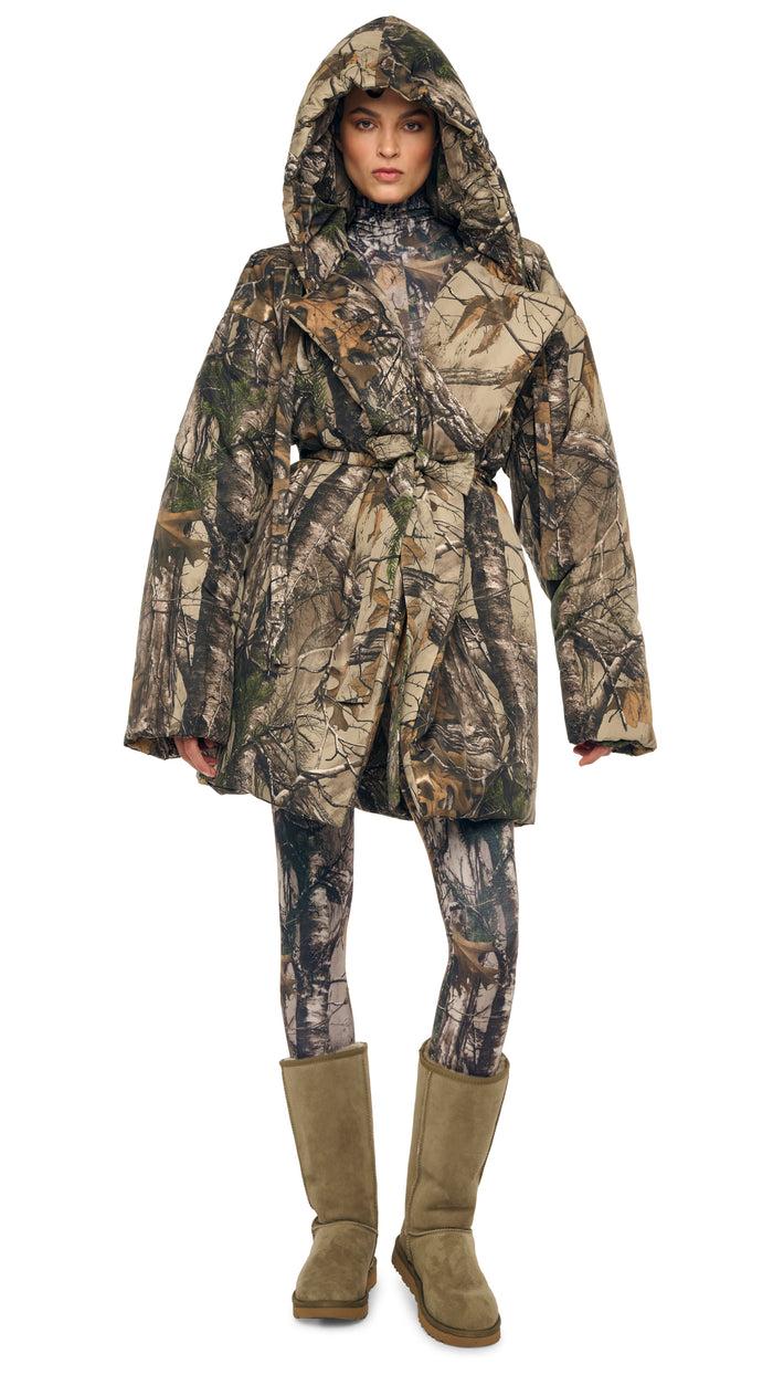 Norma Kamali HOODED SLEEPING BAG COAT TO KNEE